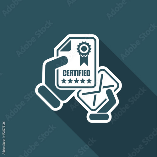 Mail with certification document
