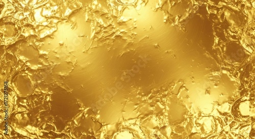 Shiny Golden Foil Abstract Luxury Metallic Texture Background