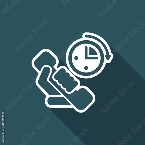 Phone time icon