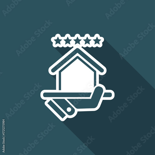 Top rating icon. House.