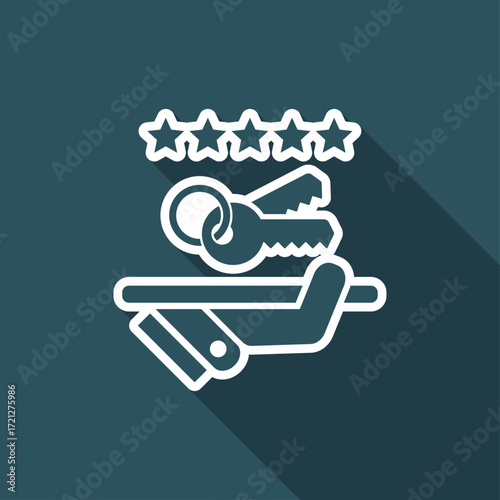Luxury service icon. Keys.
