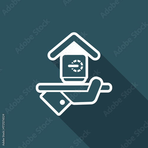 Hotel icon. Strongbox service.