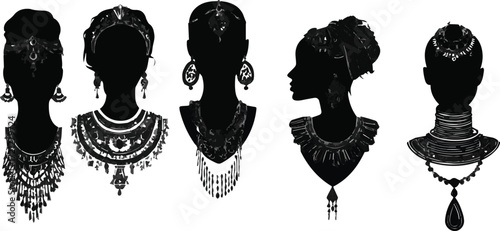Vector illustration of eagle and birds with romantic couple silhouette icons and love design elements