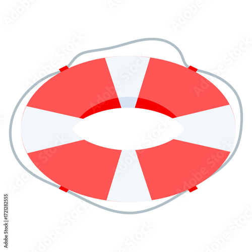 Vector illustration of a life saver / life buoy device
