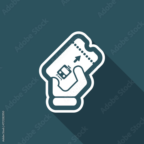 Train ticket icon