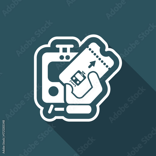Train ticket icon
