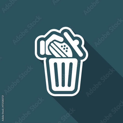 Trashing a sandwich