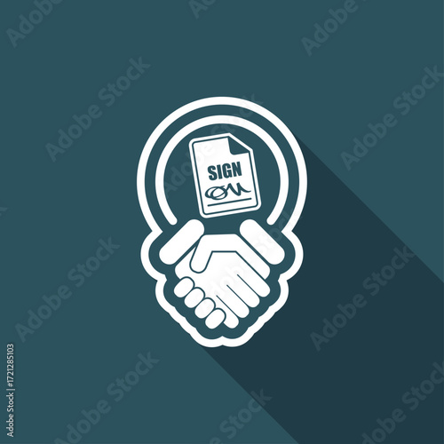 Sign on agreement document