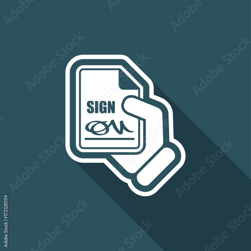 Sign on document