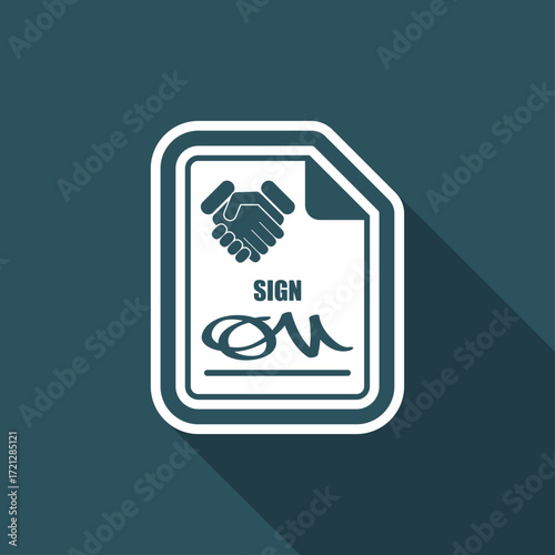 Sign on agreement document