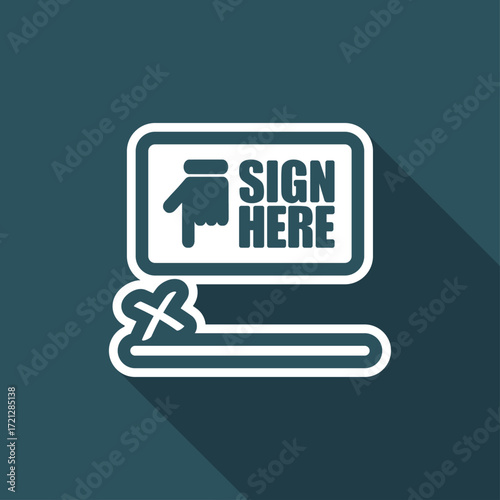 Sign on document