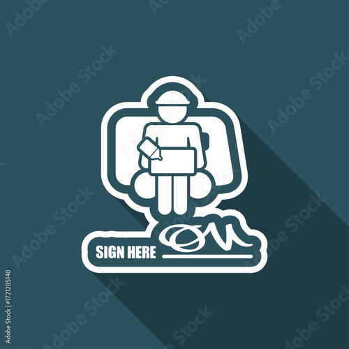 Delivery document sign