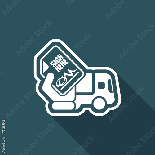 Delivery document sign