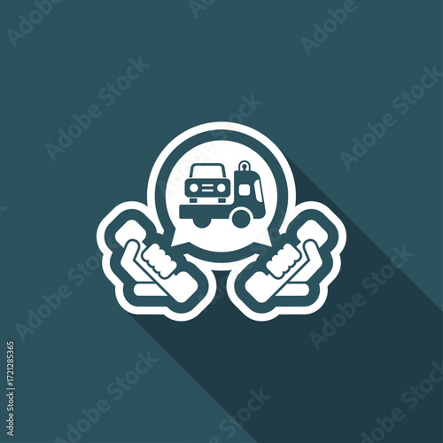 Wrecker call icon