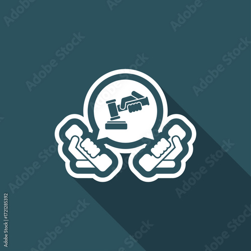 Legal assistance icon