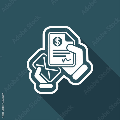 Mail with a bank document