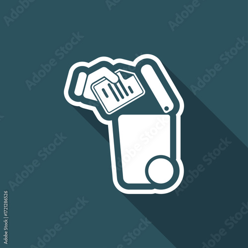 Separate waste collection icon