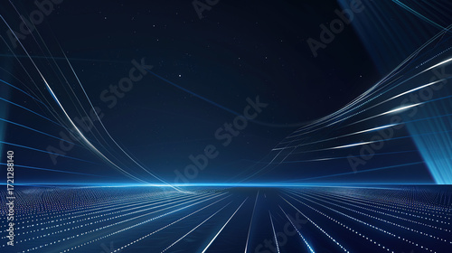 Blue Gray White Conference Background: Modern Corporate Design with Dynamic Layouts, Branding Zones, Stage Backdrops, and Interactive Elements for Professional Summits, Panel Discussions