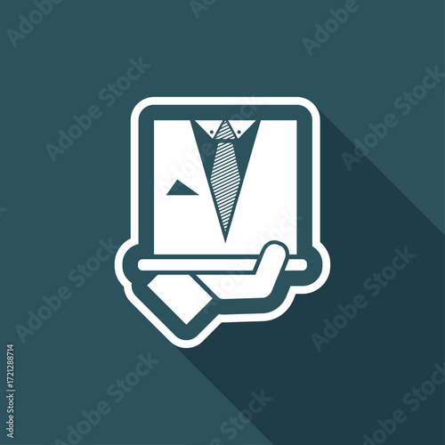 Fashion man dress icon
