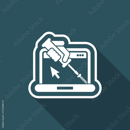 Computer assistance icon