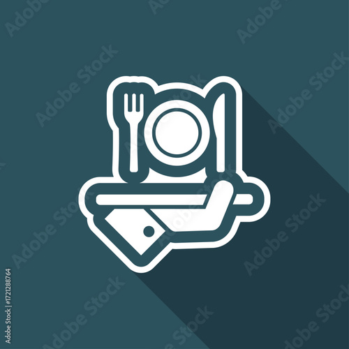 Hotel icons. Food.