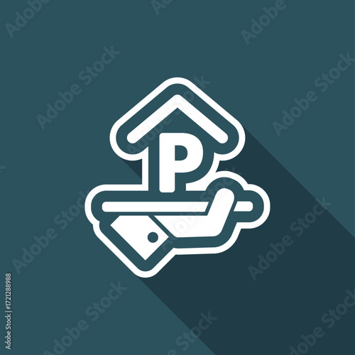 Hotel icon. Parking.