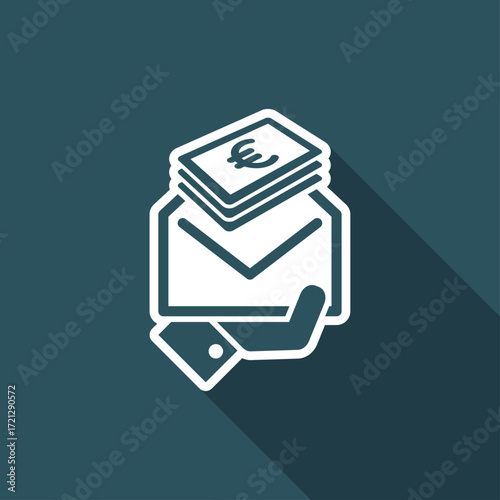 Envelope containing money (Euro)