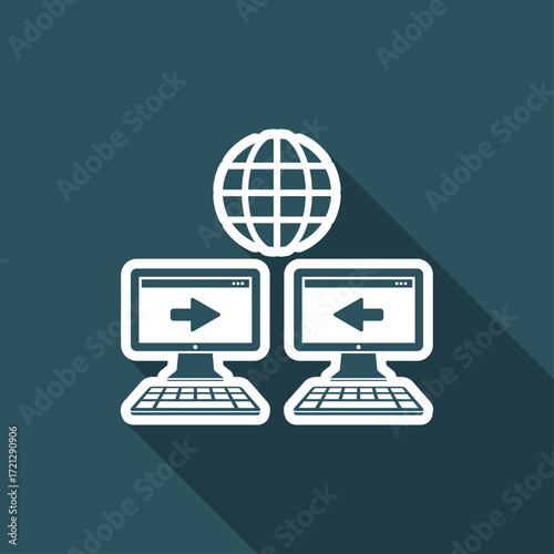 International network data - Minimal flat icon
