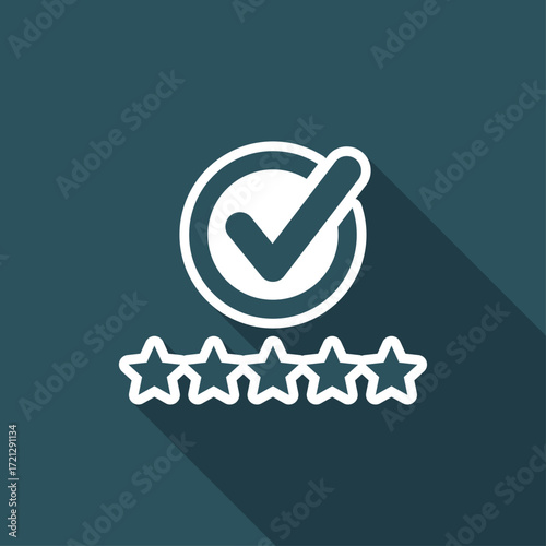 Best rating - Flat minimal icon