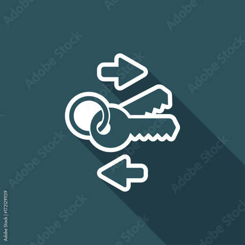 Safe transfer - Flat minimal icon