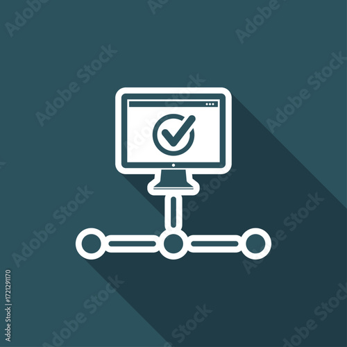 Internet check point icon