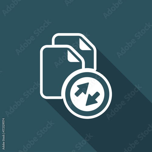 File sharing - Flat minimal icon