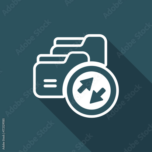 Folder sharing - Flat minimal icon