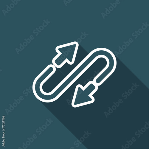 Cable transfer - Flat minimal icon