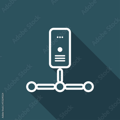 Network server - Flat minimal icon