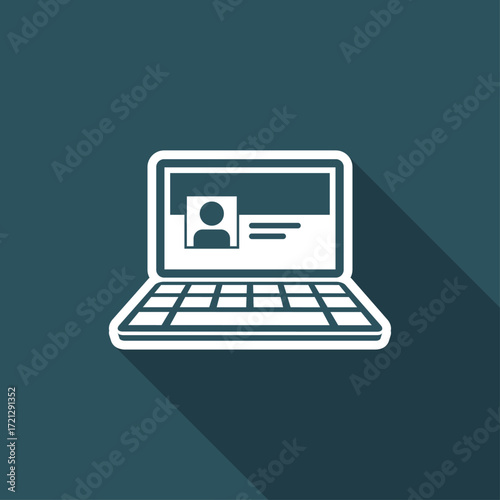 Social network page - Flat minimal icon