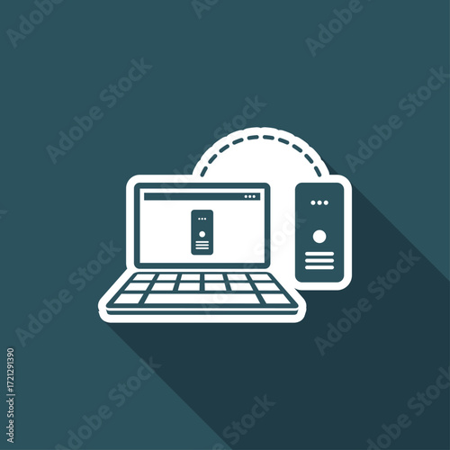 Server backup - Flat minimal icon