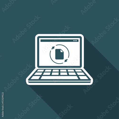 Updates file - Flat minimal icon