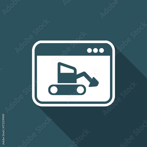 Work in progress - Vector flat minimal icon