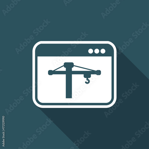 Under construction - Vector flat minimal icon