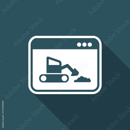 Under construction - Vector flat minimal icon