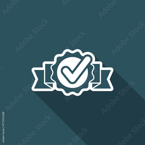 Approval check - Vector flat minimal icon