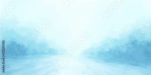 Fluffy white clouds drift across a bright blue sky on a sunny day