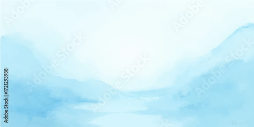 Bright and beautiful fluffy white clouds drift across a clear blue sky on a sunny day