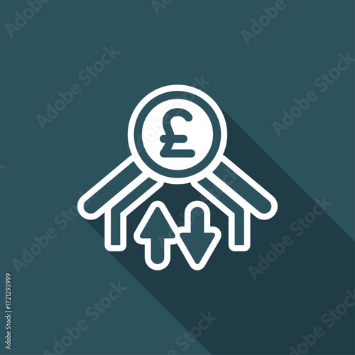 Money transfer icon - Sterling