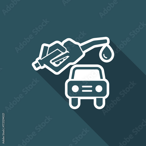 Car fuel - Vector icon
