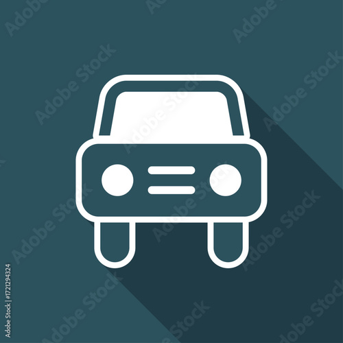 Car flat vector icon