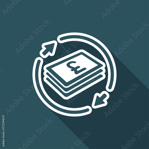 Money transfer icon - Sterling