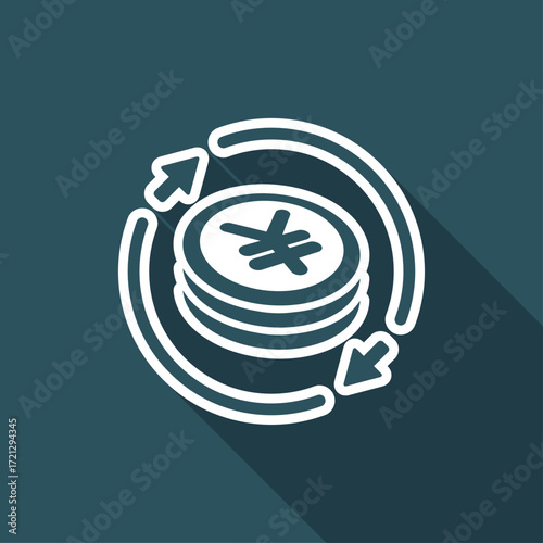 Money exchange icon - Yen