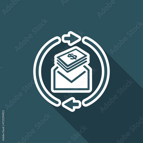 Money send icon - Dollars